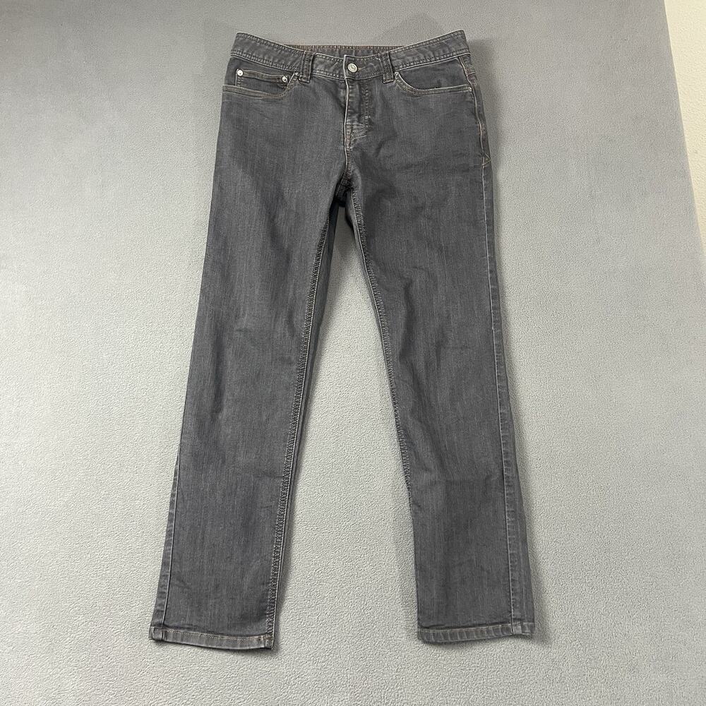 Prana Pants Mens 30X30 Gray Bridger Slim Fit Straight Leg Performance Denim